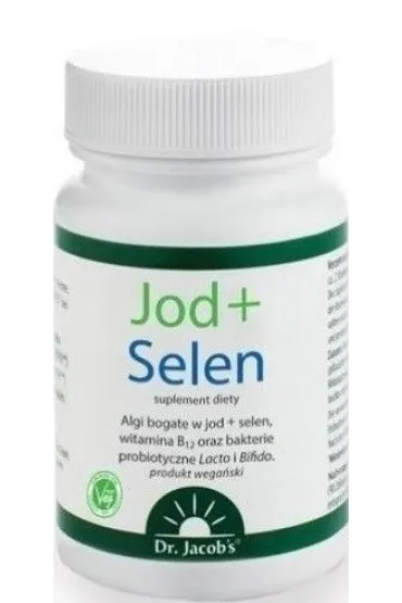 Dr Jacob`s Jod + Selen Suplement diety 90 kaps.