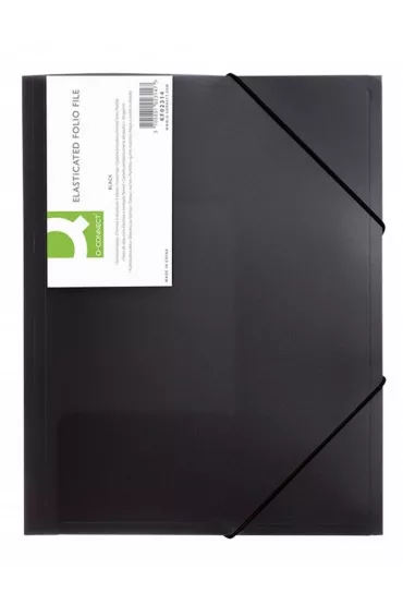 Q-connect Teczka z gumk� A4 PP czarna