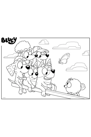 Puzzle dwustronne eko 60 el. Bluey Lisciani