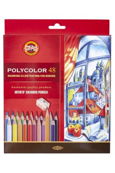 Koh-I-Noor Kredki o��wkowe Polycolor 3836 48 szt.