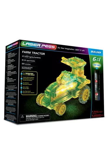 Klocki. Laser Pegs. Farm Tractor 6 w 1