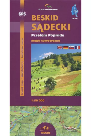 Beskid S�decki Prze�om Popradu mapa turystyczna