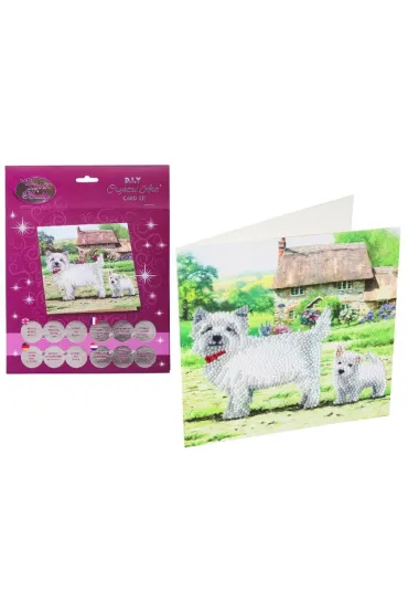 Diamentowa mozika Westie pieski 18x18cm Pro Kids