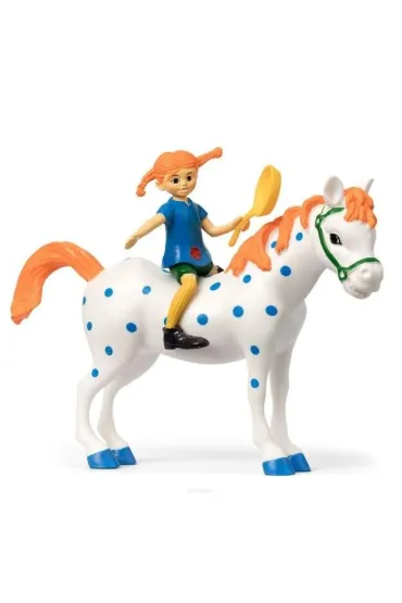 Figurka Pippi z koniem