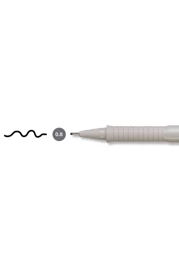 Faber-Castell Cienkopis Ecco Pigment czarny 0.8mm