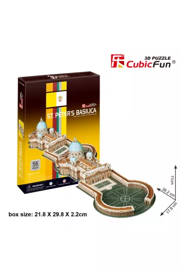 Puzzle 3D St. Peters Basilica 68 Cubic Fun