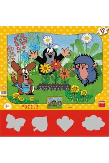 Puzzle 12 el. Krecik ogrodnik Dino Toys