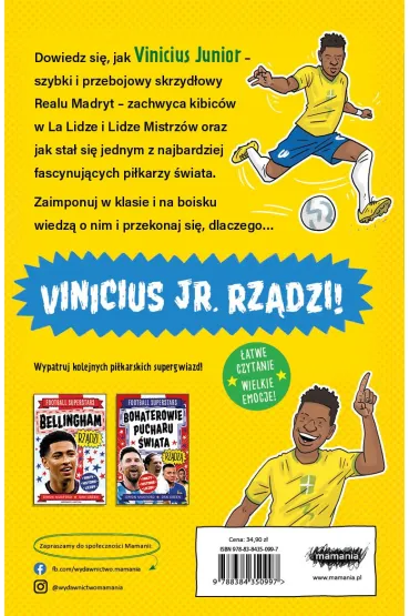 Vinicius Jr. rz�dzi. Football superstars - Simon  Mugford