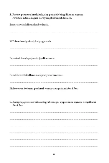 �wiczenia w terapii dysleksji i dysortografii dla uczni�w klas IV&ndash;VI. RZ &ndash; � - El�bieta Suwalska