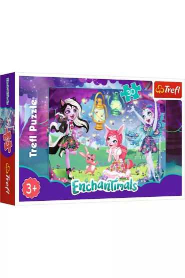 Puzzle 30 el. Magiczny �wiat Enchantimals Trefl