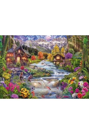 Puzzle 2000 el. PQ Rzeka w g�rach Schmidt