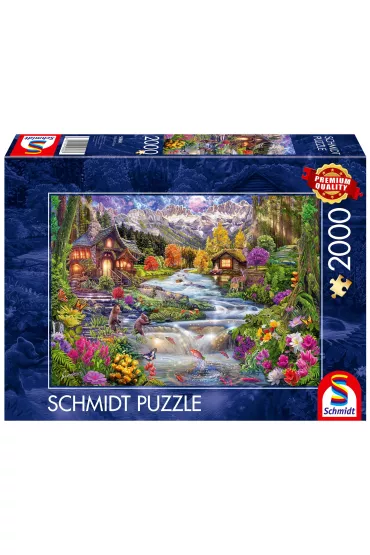 Puzzle 2000 el. PQ Rzeka w g�rach Schmidt