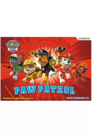 Starpak Blok techniczny A4 Psi Patrol