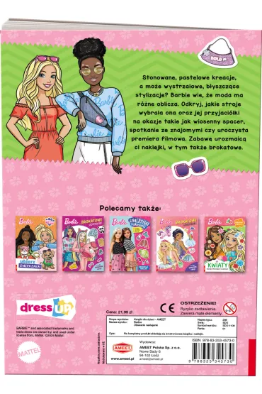 Barbie. Ubieranki naklejanki
