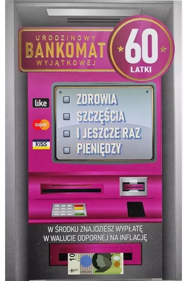 Yeku Karnet Urodziny 60 damskie