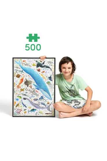 Puzzle Puzzlove CzuCzu 500 el. Ryby i zwierz�ta wodne Bright Junior Media