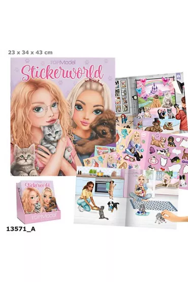 Zestaw Kitty and Doggy Top Model z naklejkami 13571A