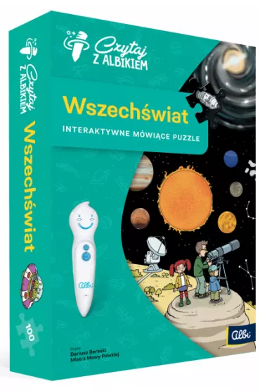 Czytaj z Albikiem. Wszech�wiat. Interaktywne m�wi�ce puzzle 100 el. - Jan Smolik