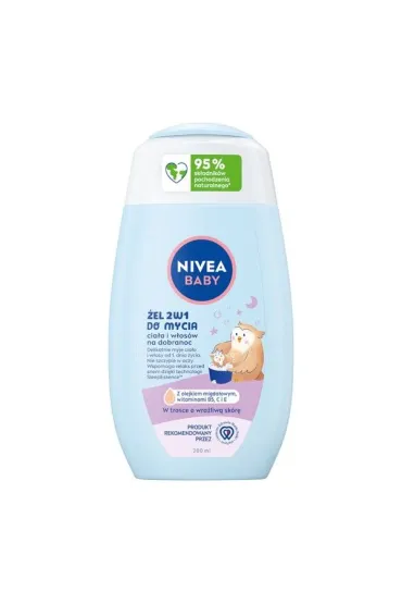 Nivea �el do mycia cia�a i w�os�w Baby Dobranoc 2w1 200 ml