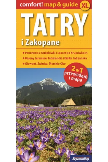 Tatry i Zakopane 2 w 1 przewodnik i mapa (laminowana)