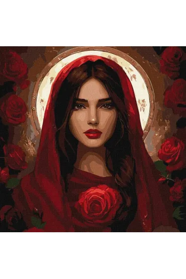 Ideyka Malowanie po numerach - R�a majowa 40x40cm