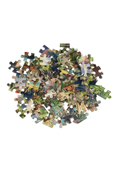 Puzzle 120 el. Dinozaury przy wulkanach Castorland