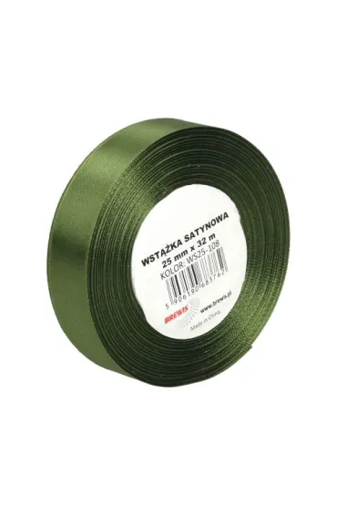 Brewis Wst��ka satynowa zielona 25mm x 32m