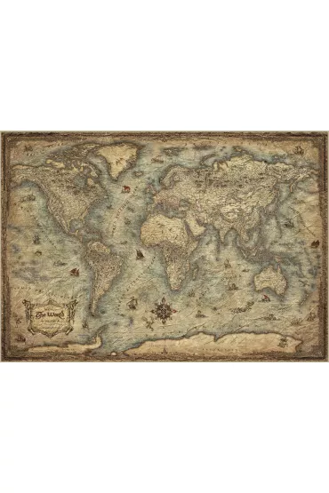 Puzzle 3000 Mapa �wiata Educa