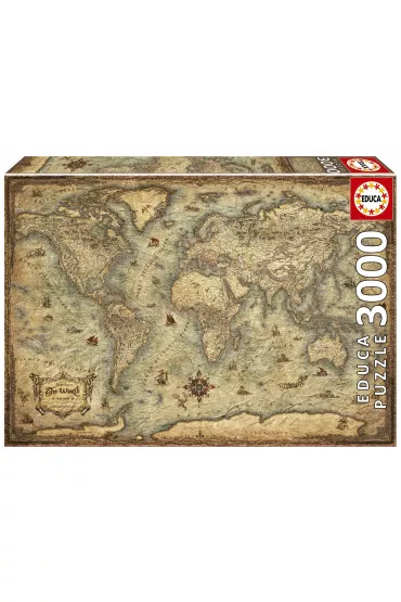 Puzzle 3000 Mapa �wiata Educa