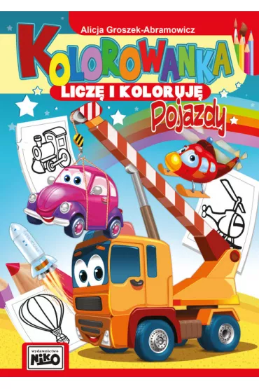 Kolorowanka Licz� i koloruj� Pojazdy