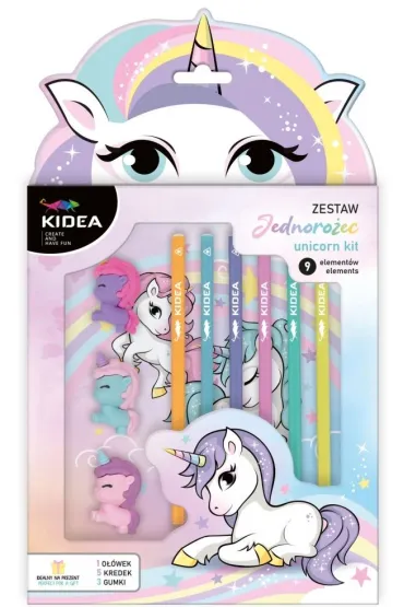 Derform Zestaw szkolny Unicorn 9 el.