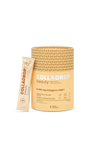 Aura Herbals Colladrop® Beauty, kolagen HMG™ 10000 mg  Mango Suplement diety 30 x 10.7 g