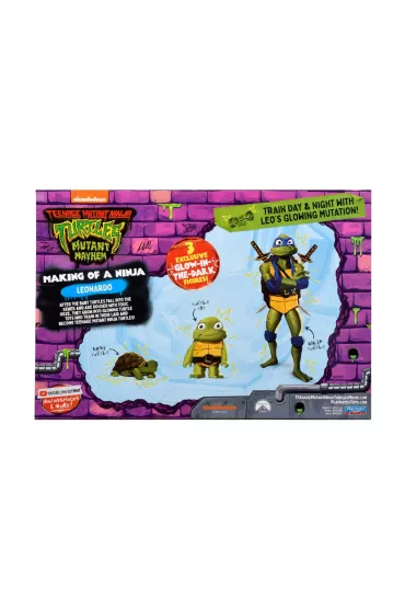 Wojownicze Żółwie Ninja Evolution. Leonardo 3-pak, figurka