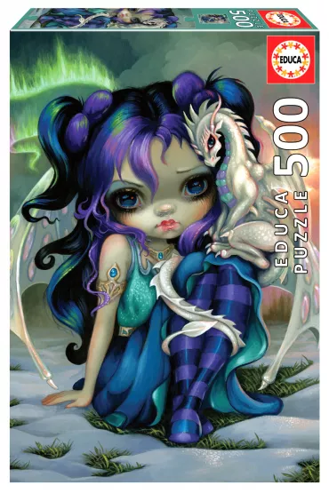 Puzzle 500 el. Wr�ka i smok Educa