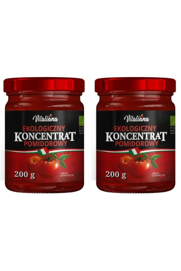 Vitaliana Koncentrat pomidorowy 22% Zestaw 2 x 200 g Bio