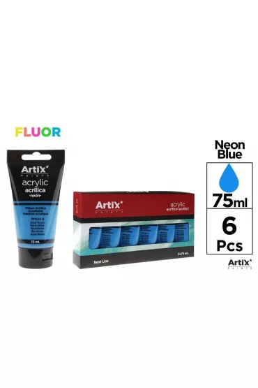 Mp Main Paper Farba akrylowa fluo niebieska 75 ml