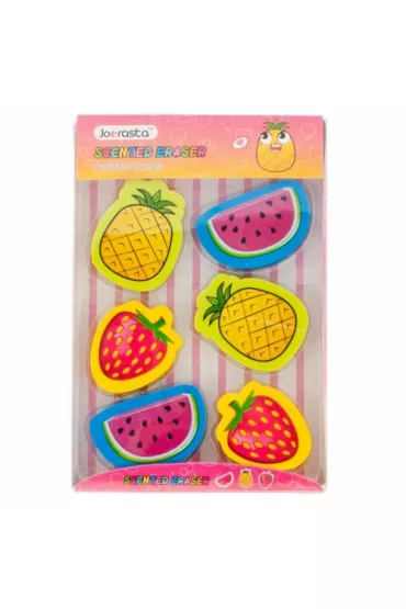 Toys Gumka do mazania Owoce 6 sztuk MIDEX 1150K
