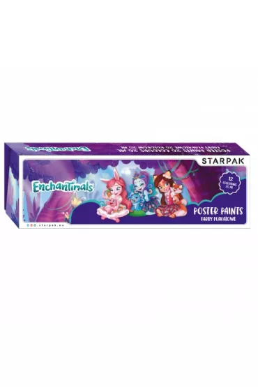 Starpak Farby plakatowe Enchantimals 12 kolor�w