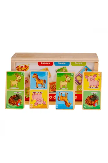 Domino drewniane. Farma Smily Play