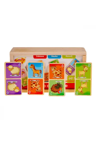Domino drewniane. Farma Smily Play