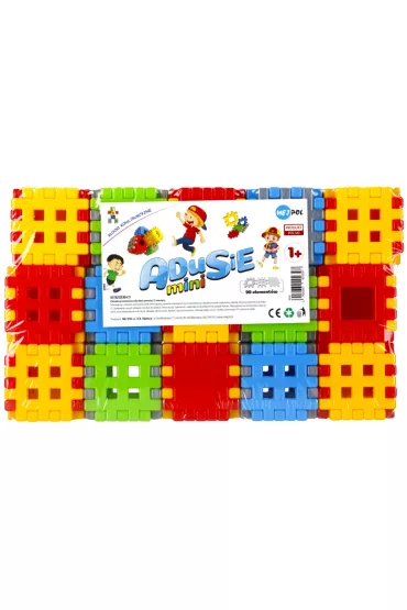 Klocki konstrukcyjne Wafle mini 90 element�w Adusie CZAKO 409397
