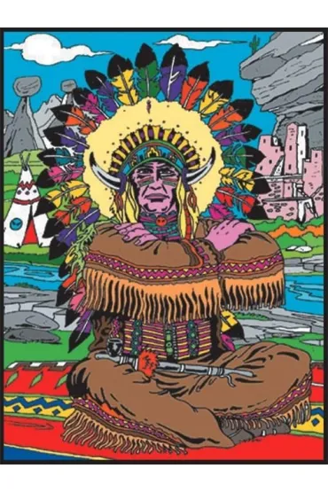 Kolorowanka Welwetowa 47x35cm W�dz Indian