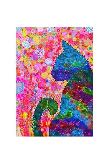 Puzzle 3000 Kolorowy kot Enjoy