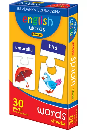 Puzzle edukacyjne J�zyk angielski S��wka Adamigo
