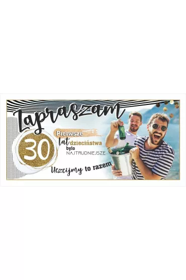 AbCard Zaproszenie Urodziny 30 Z120 10 szt.