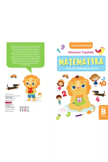 eBook Matematyka &ndash; s�uchanie i historyjki obrazkowe. Poziom B, 4-5 lat pdf - Katarzyna  Troja�ska