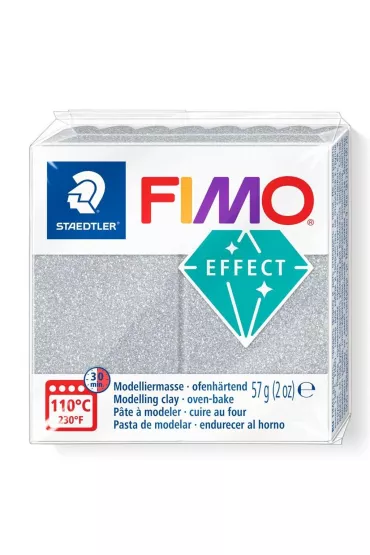 Staedtler Masa termoutwardzalna Fimo 57g srebrny metaliczny
