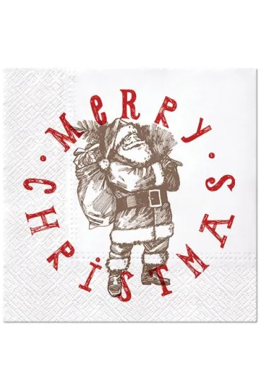 Paw Serwetki 33 x 33cm Santa's Stamp 20 szt.