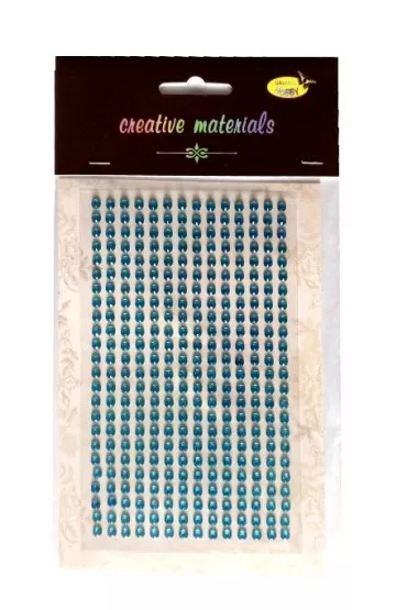 Galeria Hobby Stiker z kryszta�kami jasnoniebieskie 4mm 336 szt.