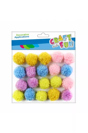 Craft with Fun Pompony kaszmir mix 20 szt.